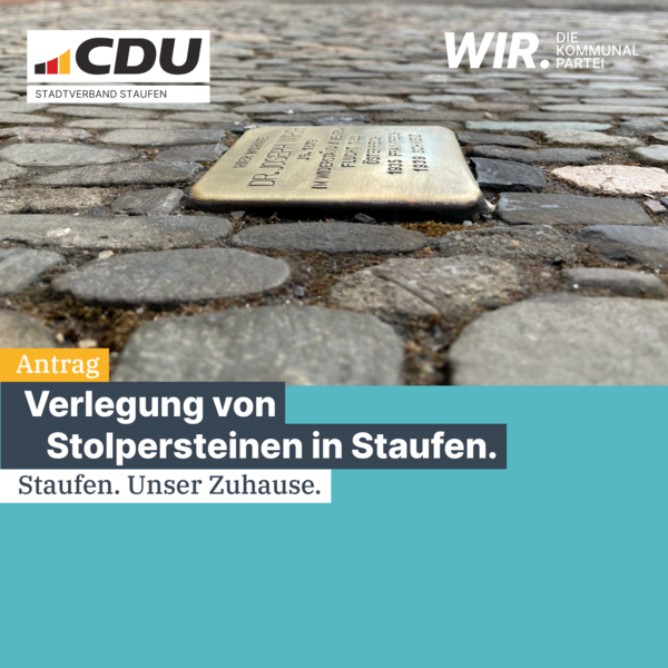 Antrag Stolpersteine