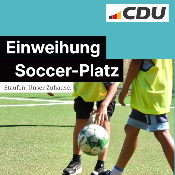 Soccerplatz eröffnet – Ein starkes Signal für unsere Jugend